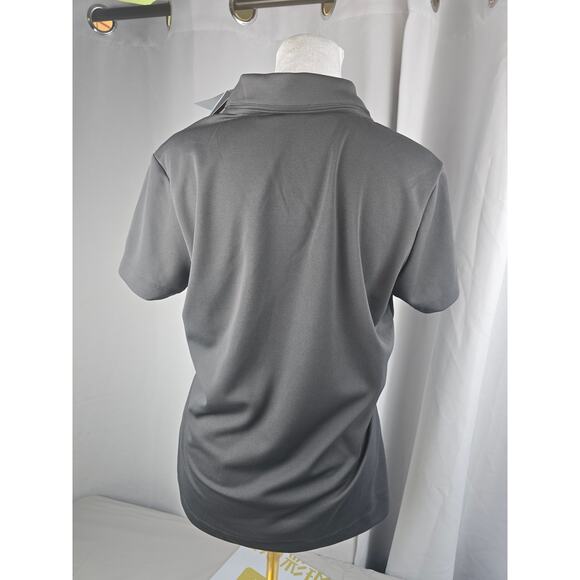Nike Golf Dri-FIT Polo Shirt Women's Medium Performance Top Gray Logo - Picture 6 of 10
